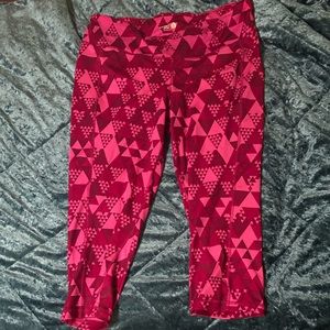 Old Navy Pink Triangle Pattern Active Wear
